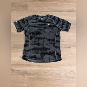 Nike Black and Gray Dri-FIT Running Shirt